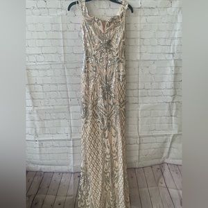 Blush Pink Sequin Dress